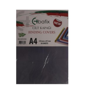 Bafix Cilt Kapağı Plastik Opak A4 350 MIC Buzlu Şeffaf (1 Adet)