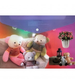 Bafix Çıtçıtlı Dosya Fafayu Desenli YY-0102 (1 Adet)