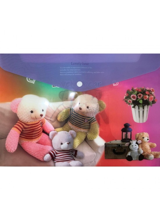 Bafix Çıtçıtlı Dosya Fafayu Desenli YY-0102 (1 Adet)