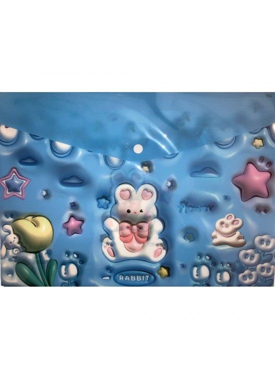 Bafix Çıtçıtlı Dosya Fafayu Desenli YY-1801 (1 Adet)