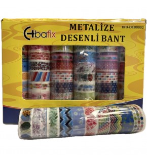 Bafix Desenli Bant Metalize 15 MM x 5 MT 60 LI BFX-DEB0002