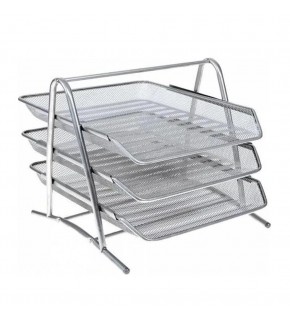 Bafix Evrak Rafı Metal Perforeli 3 Lü Gri BFX-MER9205G