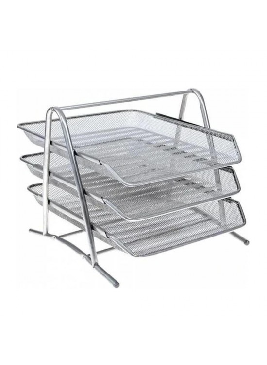 Bafix Evrak Rafı Metal Perforeli 3 Lü Gri BFX-MER9205G Bafix Evrak Rafı Metal Perforeli 3 Lü Gri BFX-MER9205G