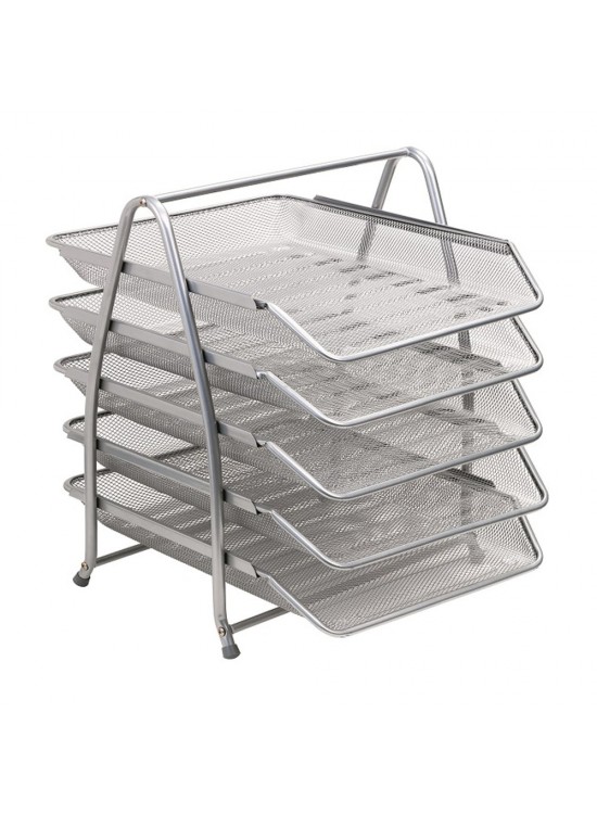 Bafix Evrak Rafı Metal Perforeli 5 Li Gri BFX-MER9207G