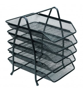 Bafix Evrak Rafı Metal Perforeli 5 Li Gri BFX-MER9207S
