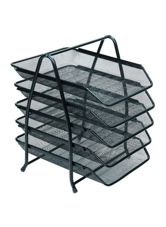 Bafix Evrak Rafı Metal Perforeli 5 Li Gri BFX-MER9207S