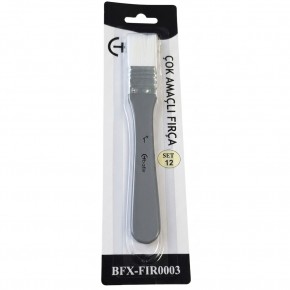 Bafix Fırça Tekli Set-12 sap gri genel kul Bfx-Fır0003