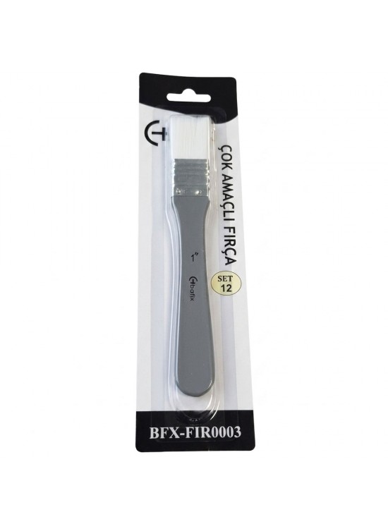 Bafix Fırça Tekli Set-12 sap gri genel kul Bfx-Fır0003