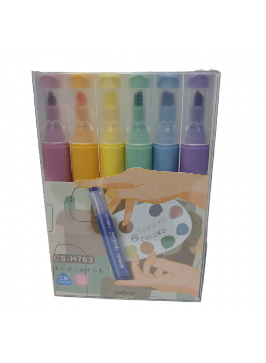 Bafix Fosforlu Kalem Kalem Tipi Chosch 6 Renk 6 LI Blister CS-H763 Bafix Fosforlu Kalem Kalem Tipi Chosch 6 Renk 6 LI Blister CS-H763