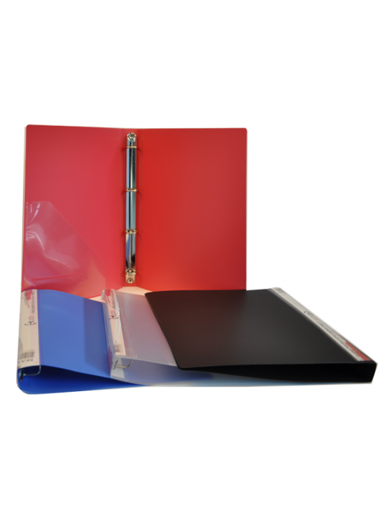 Bafix Halkalı Dosya PP 4 Halkalı A4 Kırmızı Bafix Halkalı Dosya PP 4 Halkalı A4 Kırmızı