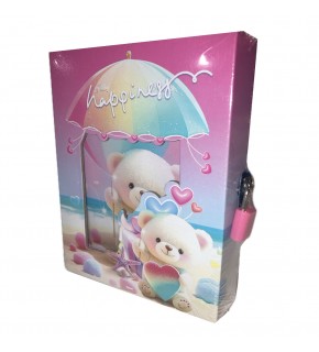 Bafix Hatıra Defteri Kilitli Karışık Desen YH64K-KRŞ