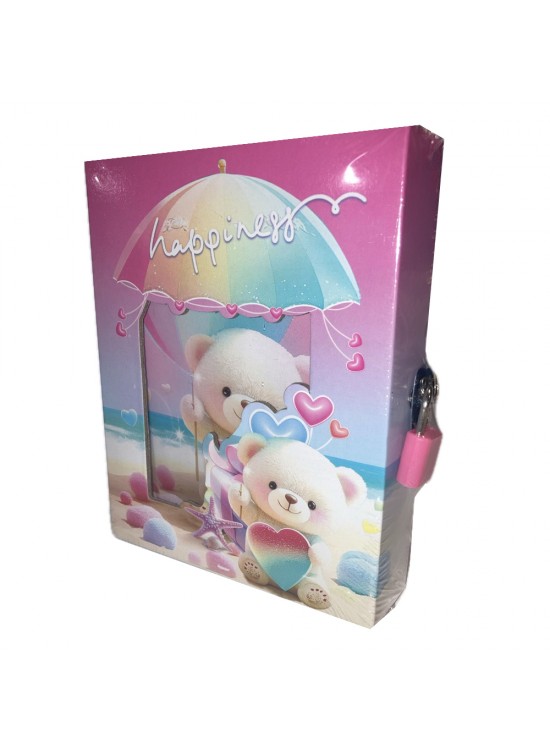 Bafix Hatıra Defteri Kilitli Karışık Desen YH64K-KRŞ