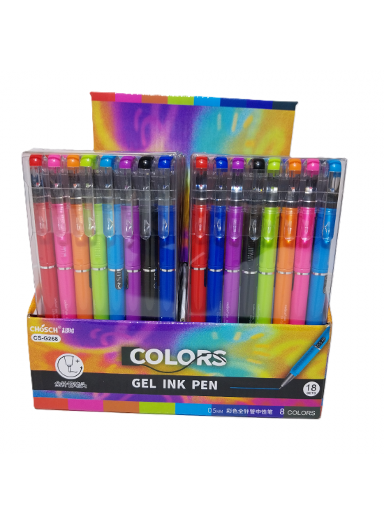 Bafix Jel Kalem Chosch 8 Renk 8 Lİ CS-G268 Bafix Jel Kalem Chosch 8 Renk 8 Lİ CS-G268