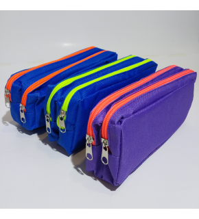 Bafix Kalem Çantası Çift Gözlü BFX-336 (1 Adet)