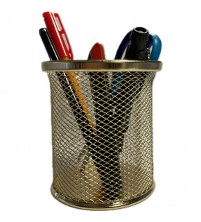 Bafix Kalemlik Metal Perforeli Silindir Altın BFX-MMK802KA (1 Adet)