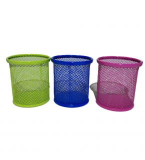 Bafix Kalemlik Metal Perforeli Silindir Karışık Renk BFX-MMK802K1