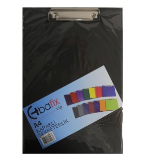 Bafix Kapaklı Sekreterlik Vip A4 Siyah BFX-1801