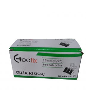 Bafix Kıskaç (Klips) Çelik 15 mm Bfx-Klps015 (1 Adet)