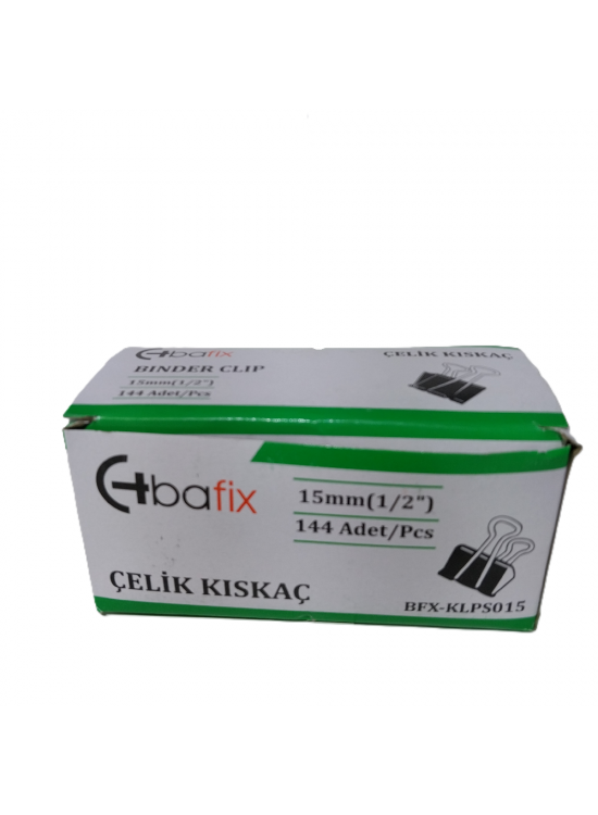 Bafix Kıskaç (Klips) Çelik 15 mm Bfx-Klps015 (1 Adet) Bafix Kıskaç (Klips) Çelik 15 mm Bfx-Klps015 (1 Adet)