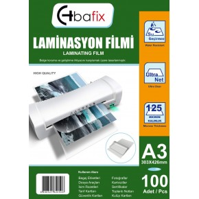 Bafix Laminasyon Filmi A3 125 MIC 303-426 (1 Adet)