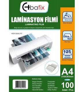 Bafix Laminasyon Filmi A4 125 Mıc 216-303 (1 Adet)