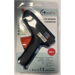 Bafix Mum Silikon Tabancası Siyah 40W