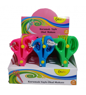 Bafix Okul Makası Korumalı Yaylı 13,5 Cm BFX-SA2050 (1 Adet)