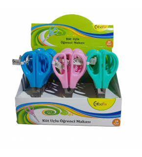Bafix Okul Makası Küt Uçlu 13,5 Cm BFX-SA3450 (1 Adet)