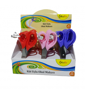 Bafix Okul Makası Küt Uçlu 13,5 Cm BFX-SA6850 (1 Adet)