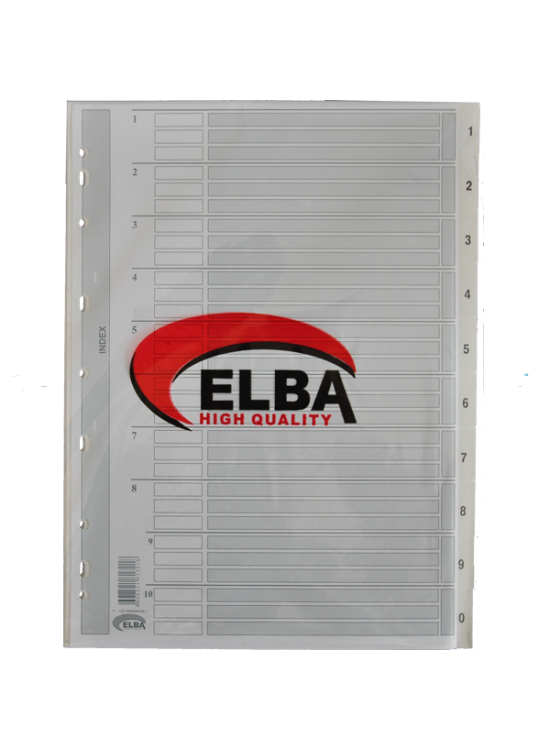 Bafix Seperatör 1-10 Rakamlı Karton A4