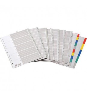 Bafix Seperatör 1-12 Rakamlı Plastik A4