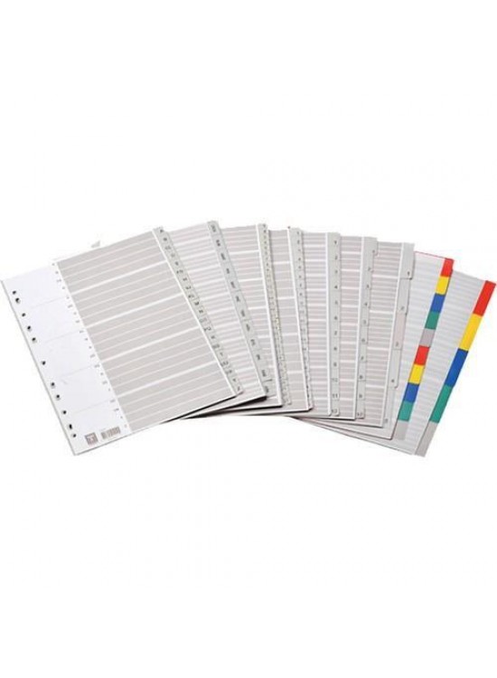 Bafix Seperatör 1-12 Rakamlı Plastik A4 Bafix Seperatör 1-12 Rakamlı Plastik A4