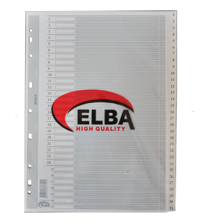 Bafix Seperatör 1-31 Rakamlı Karton A4