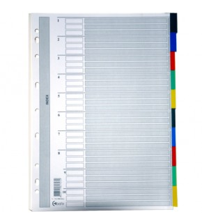 Bafix Seperatör 10 Renkli Karton A4