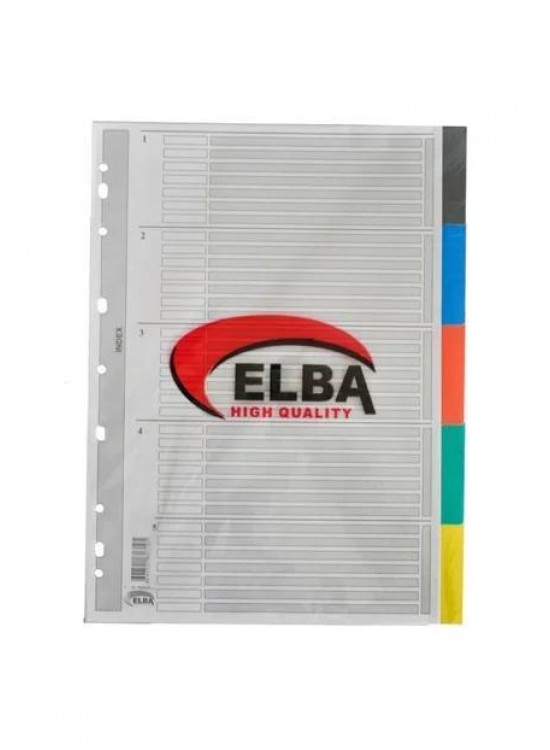 Bafix Seperatör 5 Renkli Karton A4