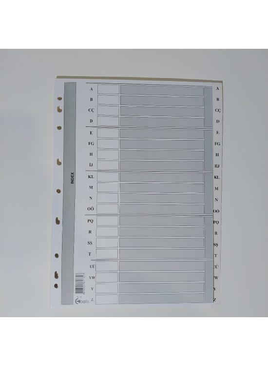 Bafix Seperatör A-Z Karton A4