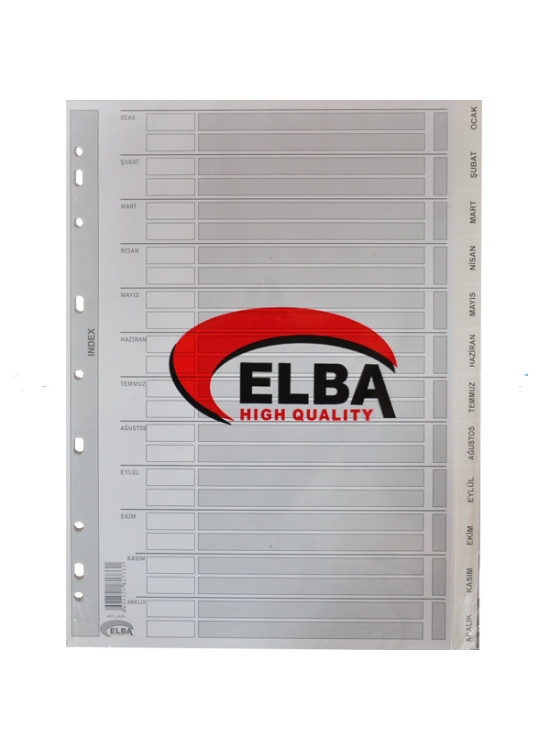 Bafix Seperatör Aylar Karton A4 Bafix Seperatör Aylar Karton A4