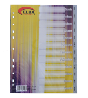 Bafix Seperatör Aylar Plastik A4