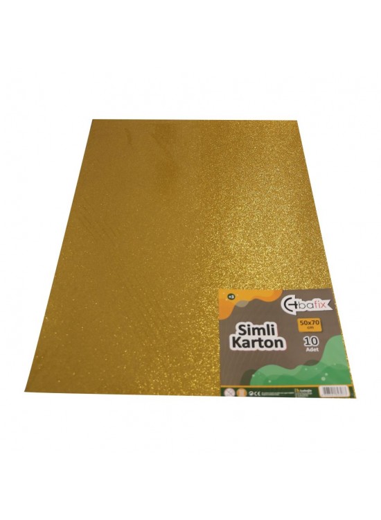 Bafix Simli Karton 50x70 Altın (Gold) (1 Adet)
