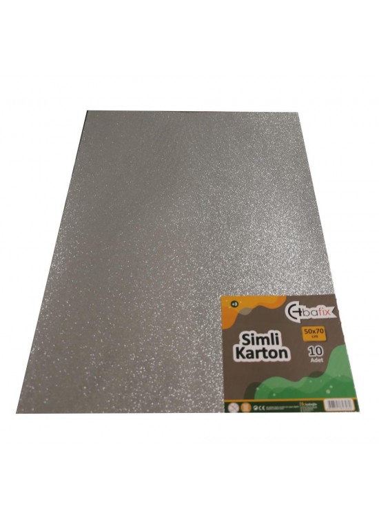 Bafix Simli Karton 50x70 Gümüş (Silver) (1 Adet)