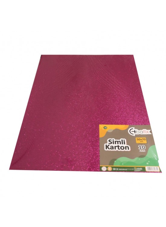 Bafix Simli Karton 50x70 Mor (1 Adet) Bafix Simli Karton 50x70 Mor (1 Adet)