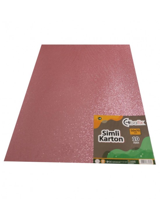 Bafix Simli Karton 50x70 Pembe (1 Adet) Bafix Simli Karton 50x70 Pembe (1 Adet)