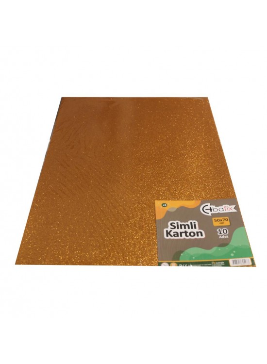 Bafix Simli Karton 50x70 Turuncu (1 Adet)