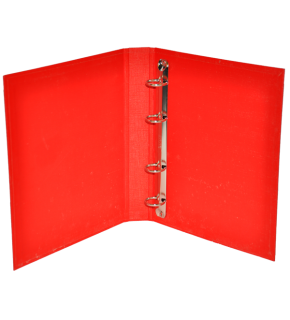 Bafix Talebe Klasörü Pvc 4 Halkalı A5 Kırmızı