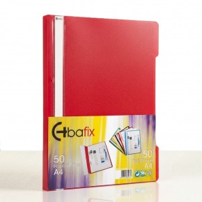 Bafix Telli Dosya Plastik XL Kırmızı A4 (1 Adet)