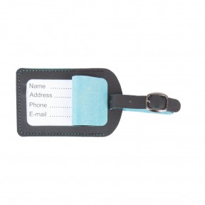 BAGAJ ETİKETİ TURKUAZ DERİ