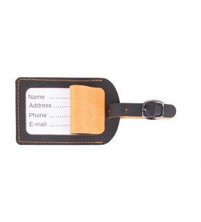 BAGAJ ETİKETİ TURUNCU DERİ