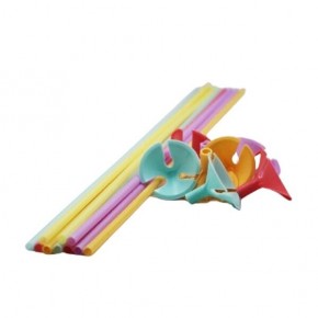 Balon Kafa Çubuk Renkli 10 Lu