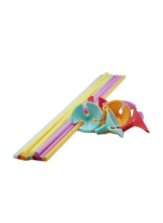 Balon Kafa Çubuk Renkli 10 Lu