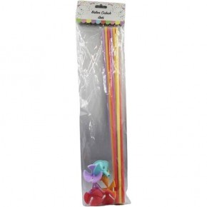 Balon Kafa Çubuk Renkli 10 Lu